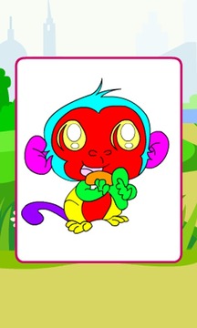 Coloring Playful Monkeys游戲截圖3