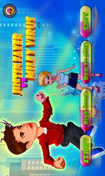 Justin Fever vs Miley Virus游戲截圖1