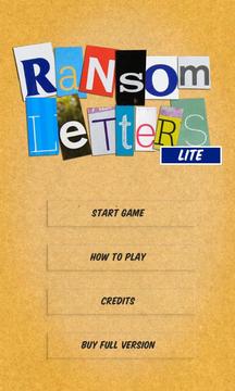 Ransom Letters Lite游戲截圖1