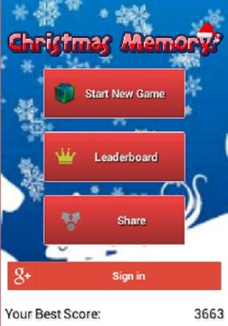 Christmas Memory Game游戲截圖1