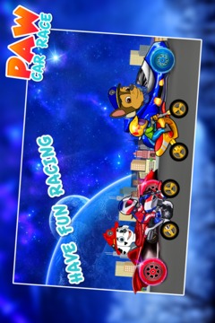 Paw Puppy extreme Car Racing Rush游戲截圖2