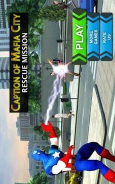 Flying Captain Superhero Rescue Mission游戲截圖4