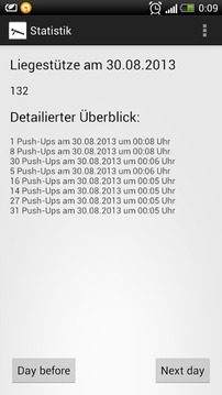 Liegestütz Statistik und Coach游戲截圖3