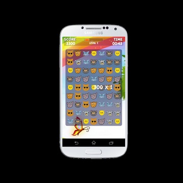 Hello Kitten Crush:Game Match3游戲截圖2