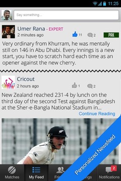 Live Cricket Scores & Friends游戲截圖5