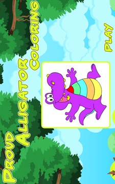 Coloring Proud Alligator游戲截圖4