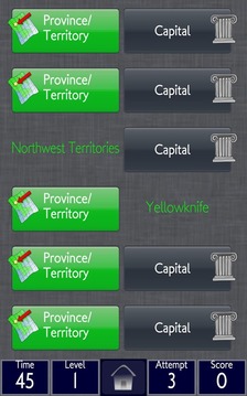 Canada Provinces Geo Memory游戲截圖2
