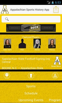 Appalachian Sports History App游戲截圖1