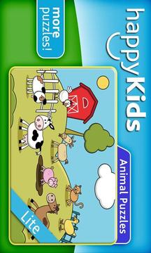 happyKids Animal PUZZLES-LITE游戲截圖1