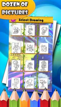 How to color Sonic Hedgehog游戲截圖3