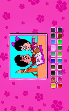 Coloring Good Time Kids游戲截圖5