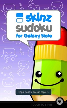 Skinz Sudoku for Galaxy Note游戲截圖1