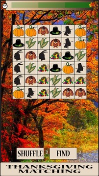 Thanksgiving Matching FREE游戲截圖2