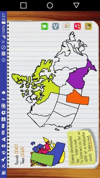 Canada Map Puzzle Game Free游戲截圖5