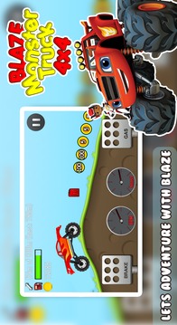 Blaze Monster Truck 4X4 Climb Race游戲截圖1
