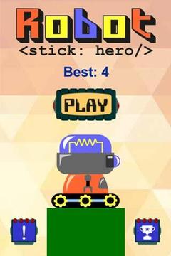 Robot Stick Hero Free游戏截图1