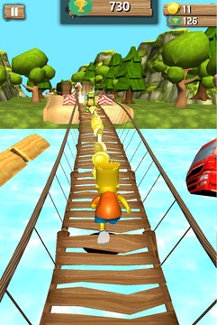 Bart Simpson Run Jungle游戲截圖2
