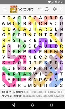 Vortoserc word search puzzle游戲截圖4
