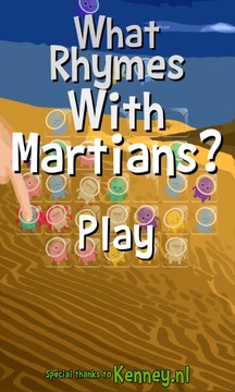 What Rhymes With Martians?游戲截圖3