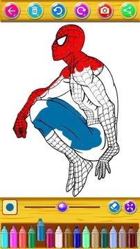 The amazing spider hero Coloring Pages游戲截圖5
