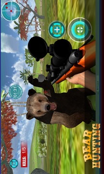 Angry Bear Attack: Sniper Hunt游戲截圖1