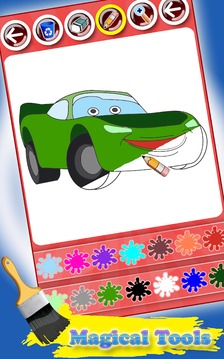 My Lightning Cars Coloring Pages for Kids游戲截圖3