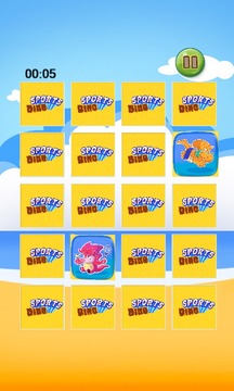 Dinosaurus Sport Memory Puzzle游戲截圖4