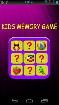 Kids Fun Memory Game游戲截圖1