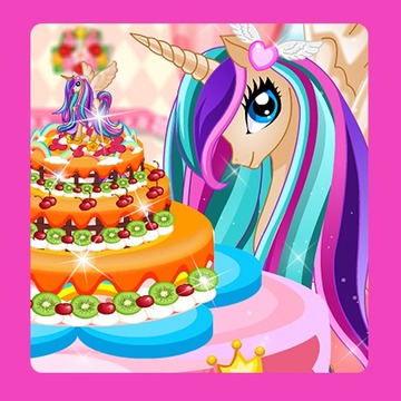 Pony Princess Cake Decoration游戲截圖1