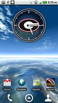 Georgia Bulldogs Live Clock游戏截图4