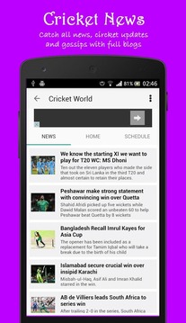 Cricket World - IPL LiveScore游戲截圖3