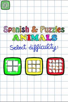Spanish & Puzzles: Animals游戲截圖5