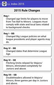 LLUmpires.com Rules Index 2015游戲截圖2