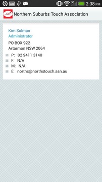 Northern Suburbs Touch Assoc.游戲截圖5