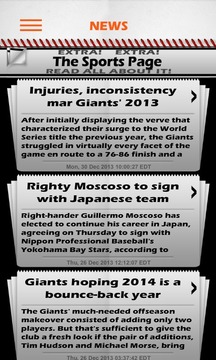 Baseball Pocket Sked - Giants游戲截圖2