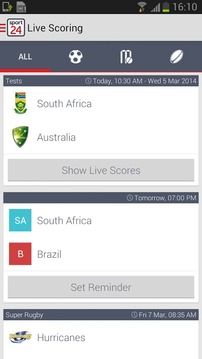 Sport24 Live Scoring游戲截圖2