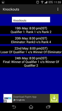 IPL Schedule With Alert游戏截图5