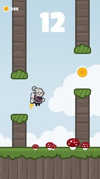 Jetpack Granny游戲截圖5