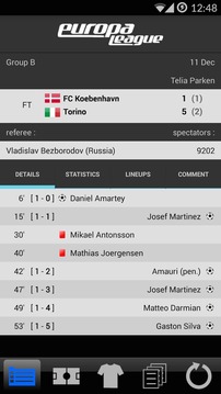 LiveScore Europa League游戲截圖2