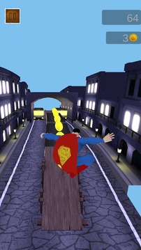 Subway Superman-Run New Adventure游戲截圖1