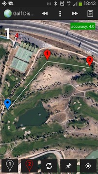 Golf GPS Distance Free游戲截圖2
