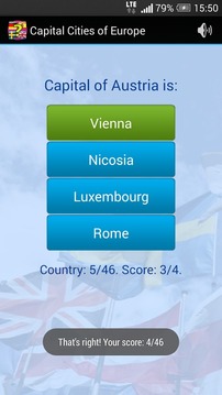 Quiz: Capital Cities of Europe游戏截图2