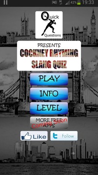 Cockney Rhyming Slang Quiz游戲截圖2