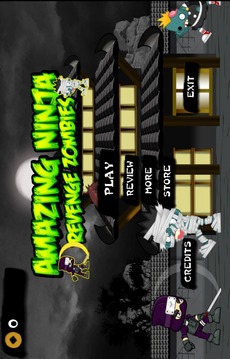 Amazing Ninja Revenge Zombies游戲截圖2