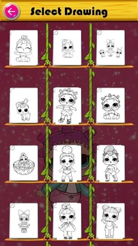 Coloring Pages for Surprise Dolls游戲截圖2