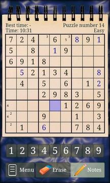 Sudoku Puzzle Free游戲截圖1