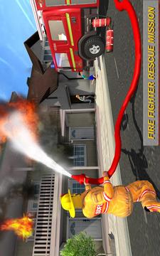 Firefighter Rescue Engine Simulator 2018游戲截圖3