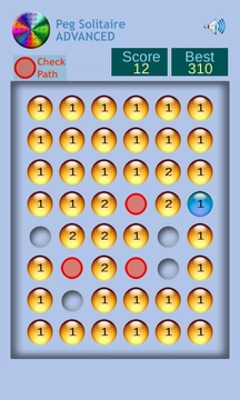 Peg Solitaire ADVANCED游戲截圖3