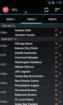 ScoreCenter Livescore游戲截圖2