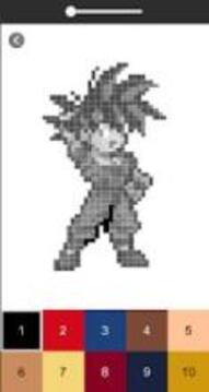 GOKU Pixel Art Games - Coloring By Number游戲截圖3